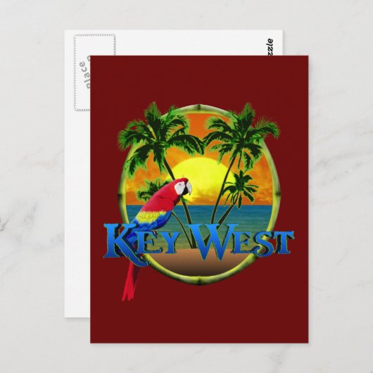 Key West Sunset Briefkaart (Voorkant / Achterkant)