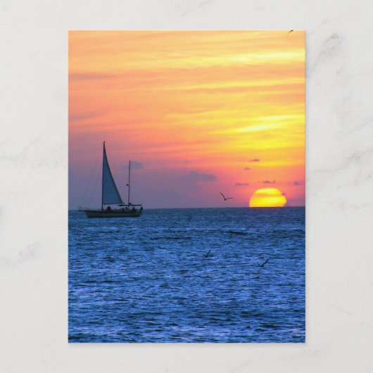 Key West Sunset Briefkaart (Voorkant)