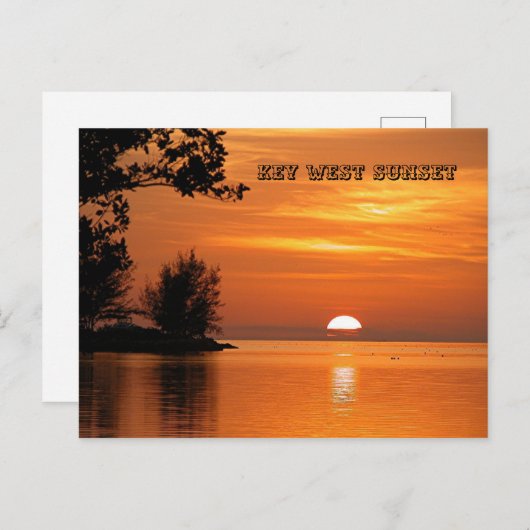 Key West Sunset Briefkaart (Voorkant / Achterkant)