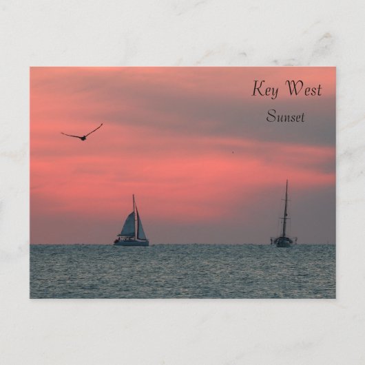 Key West Sunset Briefkaart (Voorkant)