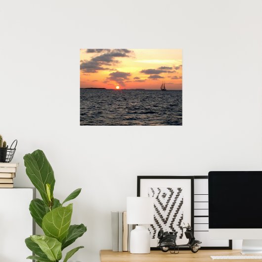 Key West sunset - Florida Poster (Thuiskantoor)
