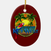Key West Sunset Keramisch Ornament (Voorkant)