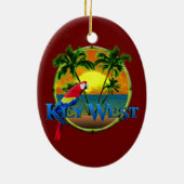 Key West Sunset Keramisch Ornament (Achterkant)