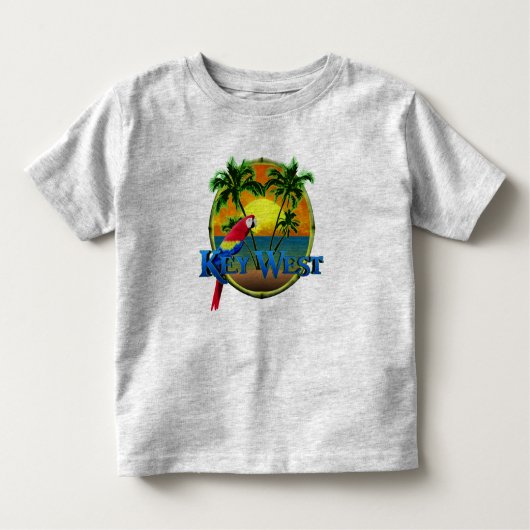 Key West Sunset Kinder Shirts (Voorkant)