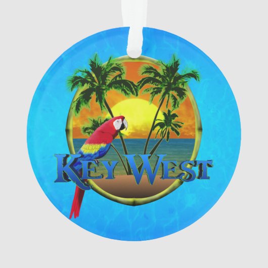 Key West Sunset Ornament (achterkant)