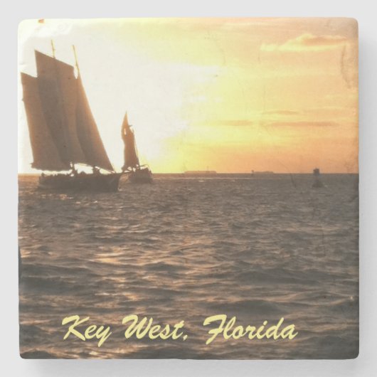 Key West Sunset Photo Onderzetter (Voorkant)