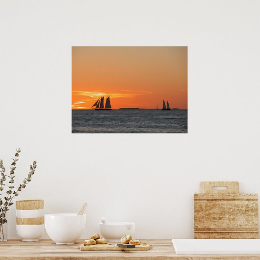 Key West Sunset Poster (Keuken)