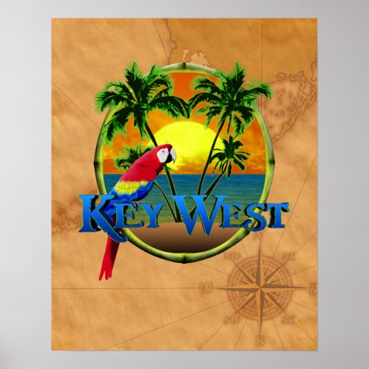 Key West Sunset Poster (Voorkant)