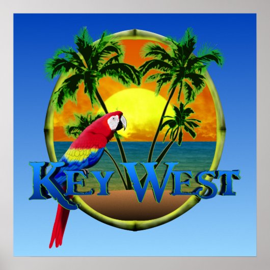 Key West Sunset Poster (Voorkant)