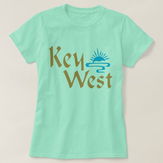 Key West t-shirt met zonsondergang (Design voorkant)