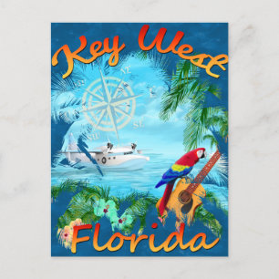 Key West Te Rock Music Briefkaart