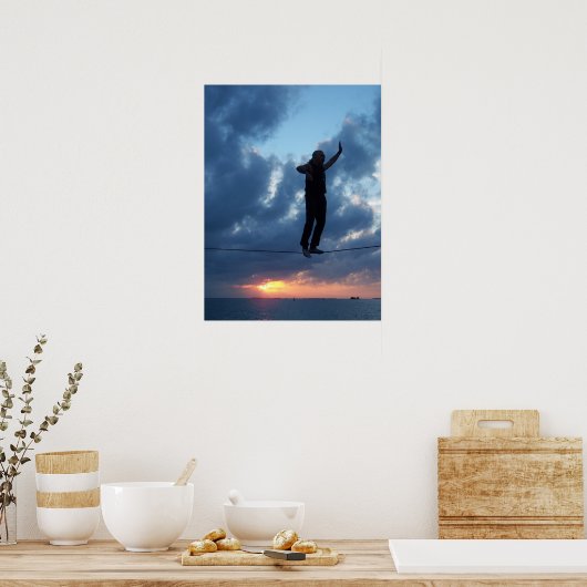 Key West Tightrope Walker op Sunset Poster (Keuken)