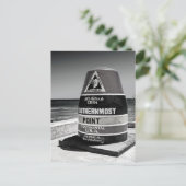 Key West to Cuba Southernmost Distance Marker Briefkaart (Staand voorkant)