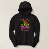 Key West Tropical Beach Sunset Long-hoes Hoodie (Design voorkant)