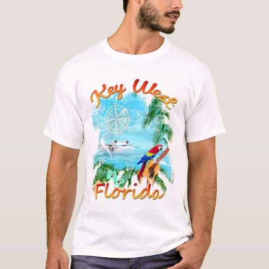 Key West Tropical Rock T-shirt (Voorkant)