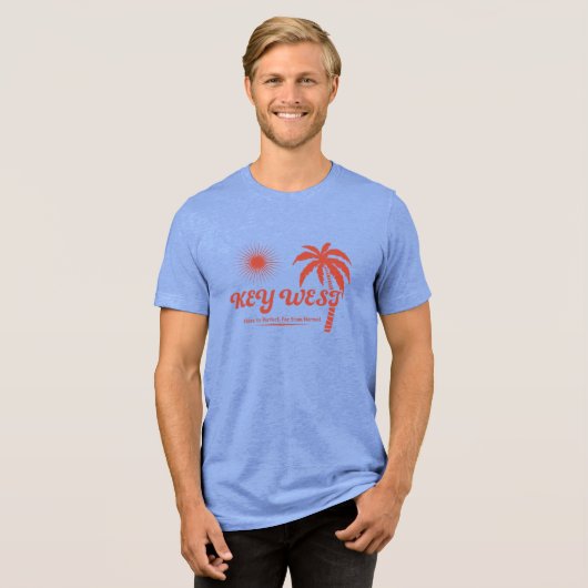  Key West Tropisch T-shirt (Voorkant volledig)