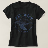 Key West Turtle Florida Keys Scuba Vist duiken T-shirt (Design voorkant)