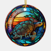 Key West Vakantie Souvenir Keramisch Ornament (Voorkant)