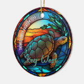 Key West Vakantie Souvenir Keramisch Ornament (Links)