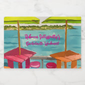 Key West Vibes Bachelorette-weekend Likeurfles Etiket (Enkel label)