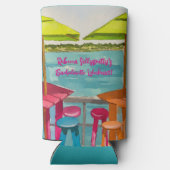 Key West Vibes Meisjesweekend Seltzer Blikjeskoeler (Achterkant)