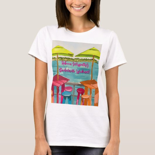 Key West Vibes Meisjesweekend T-shirt (Voorkant)