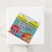 Key West Vibes vrijgezellenweekend Bedankjes Labels (In situ)