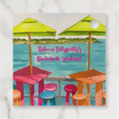 Key West Vibes vrijgezellenweekend Bedankjes Labels (Achterkant)