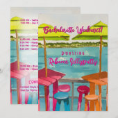 Key West Vibes vrijgezellenweekend Kaart (Voorkant / Achterkant)