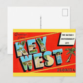 Key West Vintage Ansichtkaart Briefkaart (Voorkant / Achterkant)