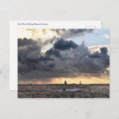 Key West Vist Boat op Sunset Briefkaart (Voorkant / Achterkant)