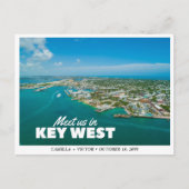 Key West Wedding Aerial Save the Date Briefkaart (Voorkant)