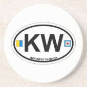 Key West. Zandsteen Onderzetter (Voorkant)