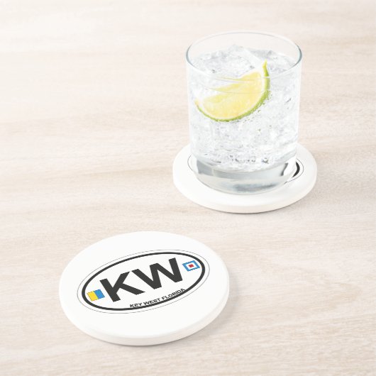 Key West. Zandsteen Onderzetter (Zijkant)