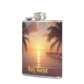 Key west zonsondergang heupfles (Links)