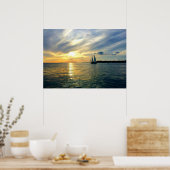 Key West Zonsondergang Poster (Keuken)