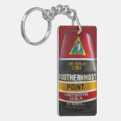 Key West Zuidelijkste Punt van het Continental USA Sleutelhanger (Voorkant Links)