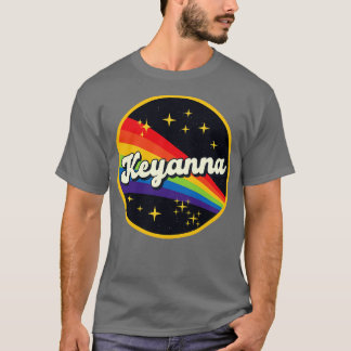 Keyanna regenboog in ruimte stijl t-shirt