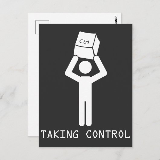 Keyboard Control Programmer Computer Science Nerd Briefkaart (Voorkant / Achterkant)