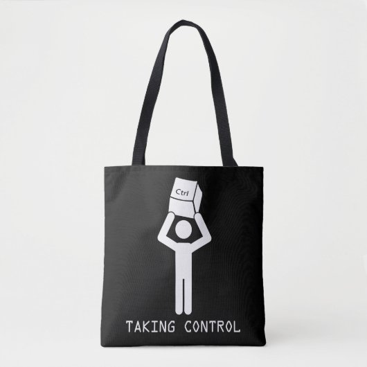 Keyboard Control Programmer Computer Science Nerd Tote Bag (Voorkant)