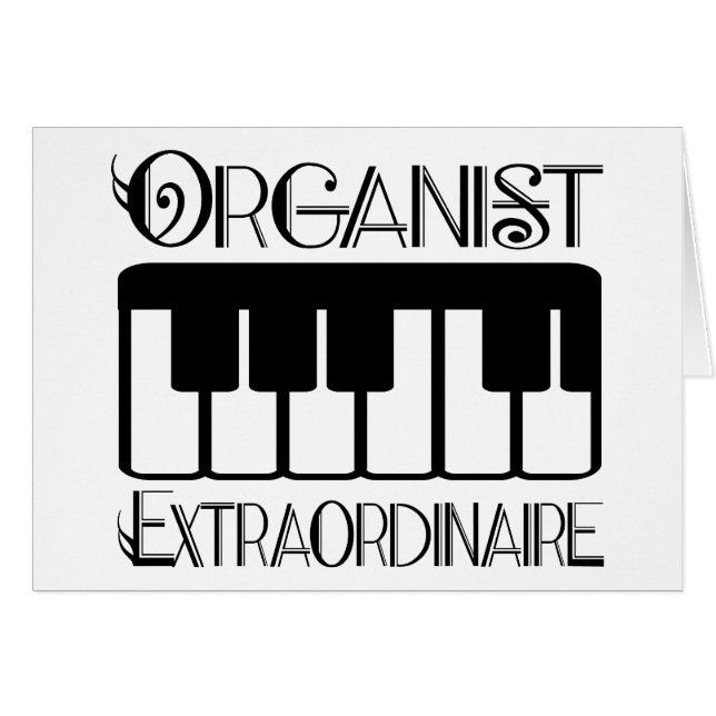 Keyboard Organist Extraordinaire (Voorkant Horizontaal)