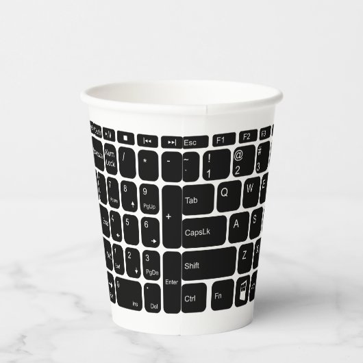 Keyboard  papieren bekers (Rechts)