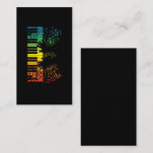 Keyboard Piano Gift Music Musician Instrument Visitekaartje (Voorkant / Achterkant)