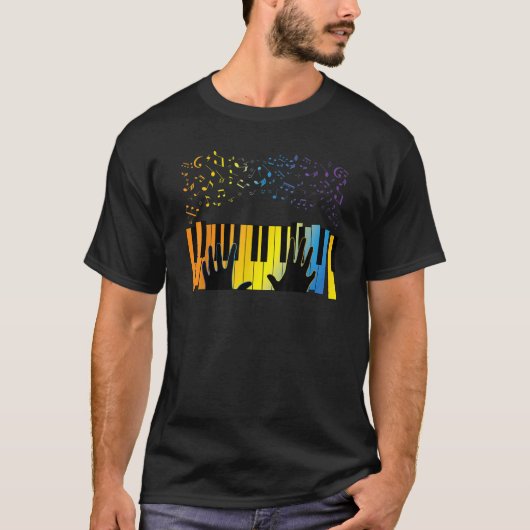Keyboard Piano Player Musician Keyboardist Gag Ou T-shirt (Voorkant)