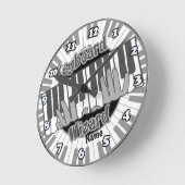 Keyboard Wizard  clock Ronde Klok (Hoek)