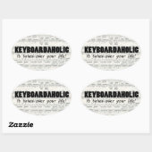 Keyboardaholic Life Oval Sticker (Vel)