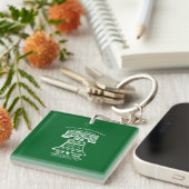 Keychain (Acrylic) - Forest Green (Voorkant Rechts)
