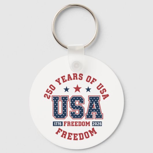 Keychain-America Patriotic 250th Anniversary Sleutelhanger (Voorkant)
