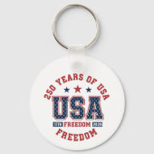Keychain-America Patriotic 250th Anniversary Sleutelhanger (Achterkant)