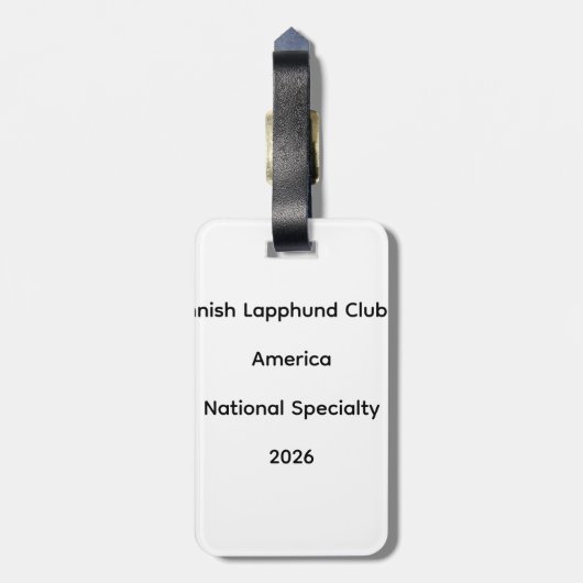 Keychain Bagagelabel (Achterkant verticaal)